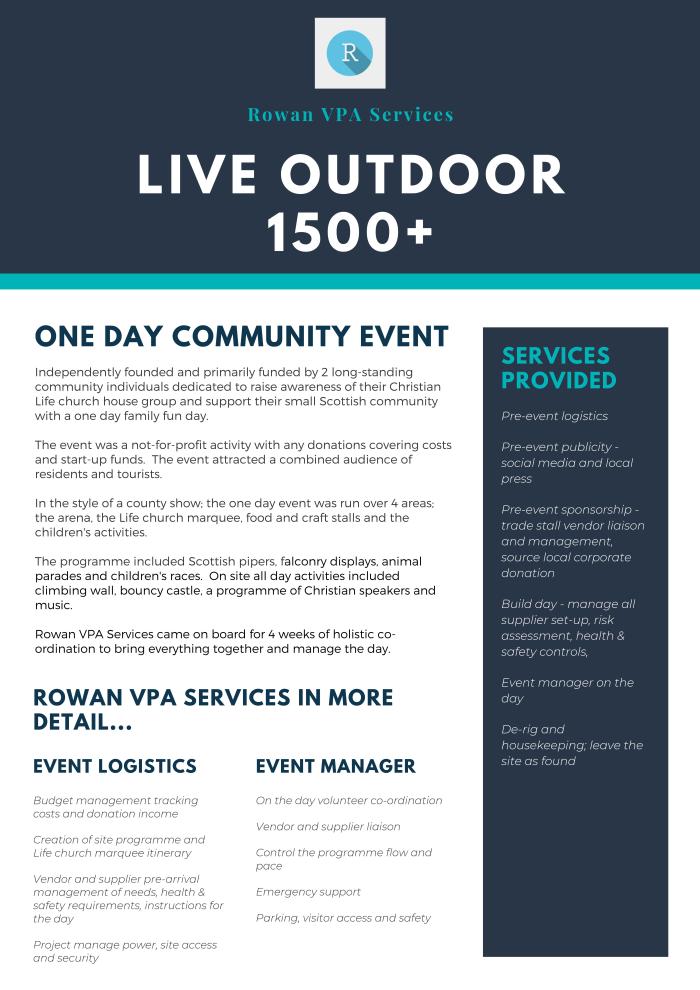 Case study - live outdoor event 1500+